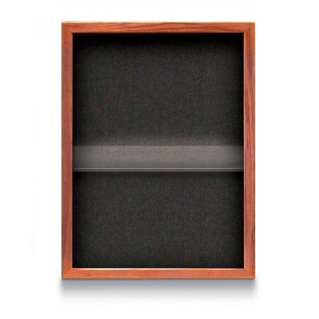 United Visual Products Indoor Enclosed Combo Board, 48"x36", Black Frame/Black & Keylime UVCB4836B-BLACK-KEYLIME